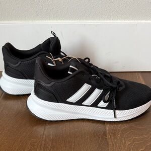Adidas Cloudfoam Black and White Athletic Shoes